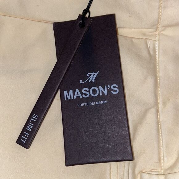 Mason’s Forte Dei Marmi Chino Pants In Satin Slim Size 46/ US 10 - Picture 13 of 15